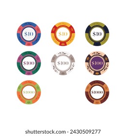 Poker Chip Design, Casino coin logo design for casino business, gamble, card game, speculate, etc
