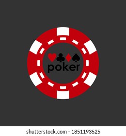  vector gráfico de chip de poker de ilustración de icono