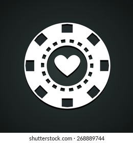 poker. chip. icon