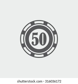 Poker Chip Icon