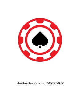 poker chip icon design. vector illustration