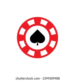 poker chip icon design. vector illustration