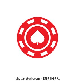 poker chip icon design. vector illustration