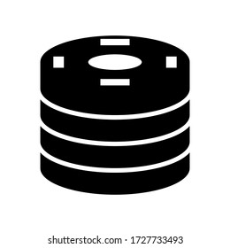Design-Vektorvorlage für Pokerchip-Symbole