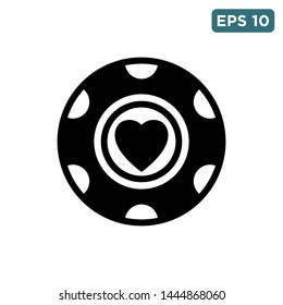 poker chip icon vector design template