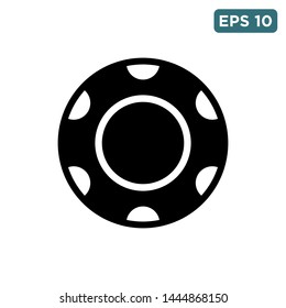 poker chip icon vector design template
