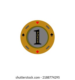 poker chip icon vector design templates 