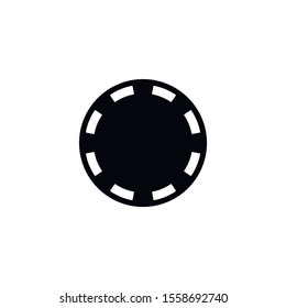 poker chip icon. vector illustration
