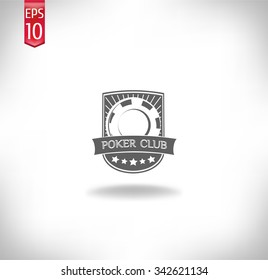 poker chip label