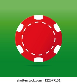 Poker Chip. Vector Illustration