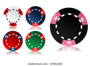 Poker chips eps10