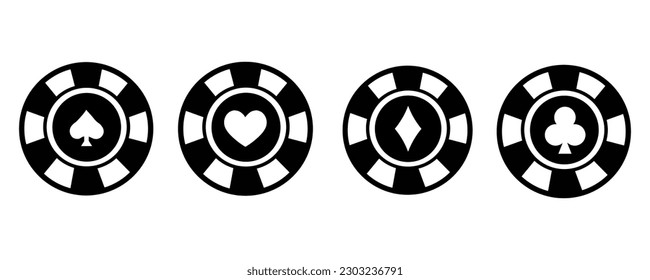 Poker chips icon. Risk game vector ilustration.