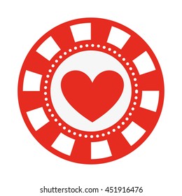 poker chips isolated icon design, vector illustration  graphic 