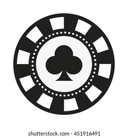 poker chips isolated icon design, vector illustration  graphic 