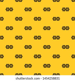 Poker chips nominal five and ten pattern seamless vector repeat geometric yellow for any design