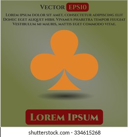 Poker clover icon