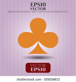Poker clover icon
