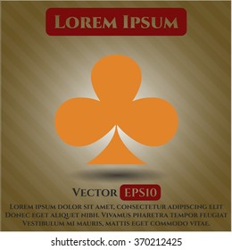 Poker clover icon