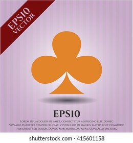 Poker clover icon