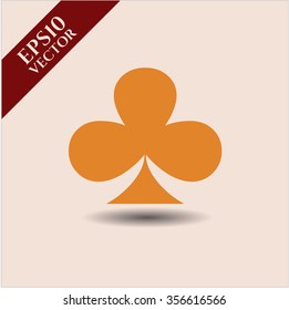 Poker clover icon vector illustration
