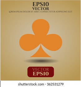 Ilustración del vector de icono de la capa de póquer
