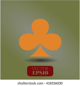 poker clover icon vector symbol flat eps jpg app web