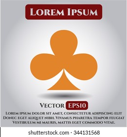 Símbolo de vector de tracción de póquer