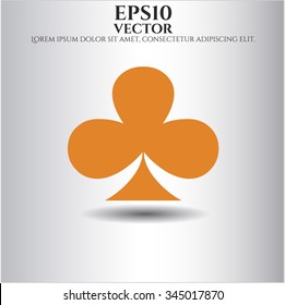 Poker clover vector symbol