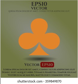 Poker clover vector symbol