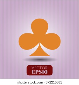Poker clover vector symbol