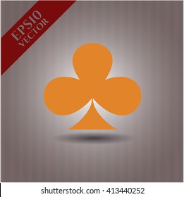 Poker clover vector symbol