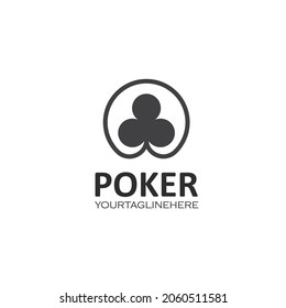poker club card game icon vector illustration design template web