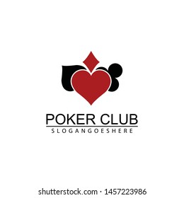 Poker Club Logo Design Casino Business Stock Vector (Royalty Free ...