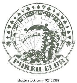 Poker club a stamp