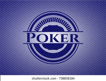 Poker with denim texture