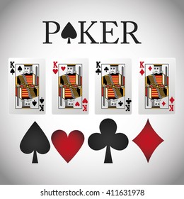 Poker design, cards and game concept ,, casino games