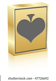 poker element - heart