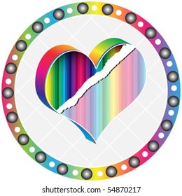 poker element - heart