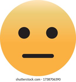 Poker face. Abstract funny flat style emoticons emoticon reaction color icon.