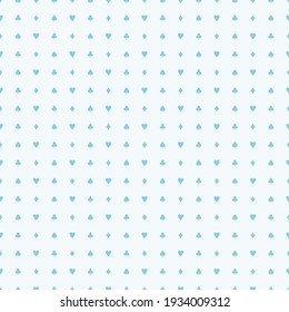 Poker fashion. Vector poker seamless design. Card game casino table cloth texture.
