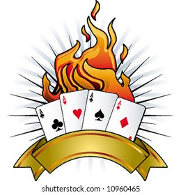 poker flaming emblem