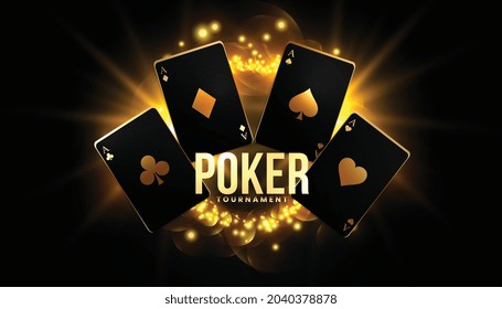 poker game background with playing cards