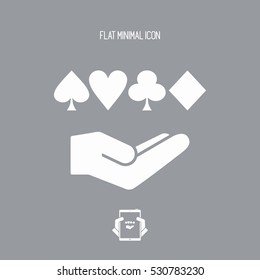 Poker game concept - Minimal icon