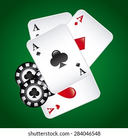 poker game  design, vector illustration eps10 graphic 