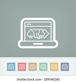 Poker game icon