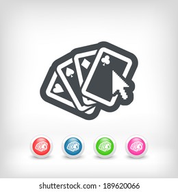 Poker game icon