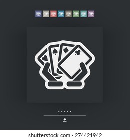 Poker game icon