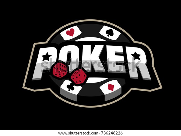 Vektor Stok Poker Game Logo Emblem On Dark (Tanpa Royalti) 736248226 |  Shutterstock