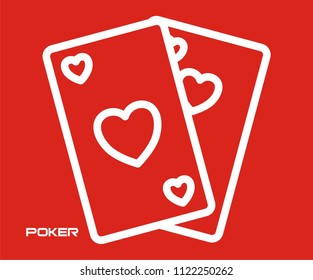 POKER GAME VECTOR ICON 