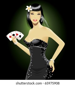 Poker girl